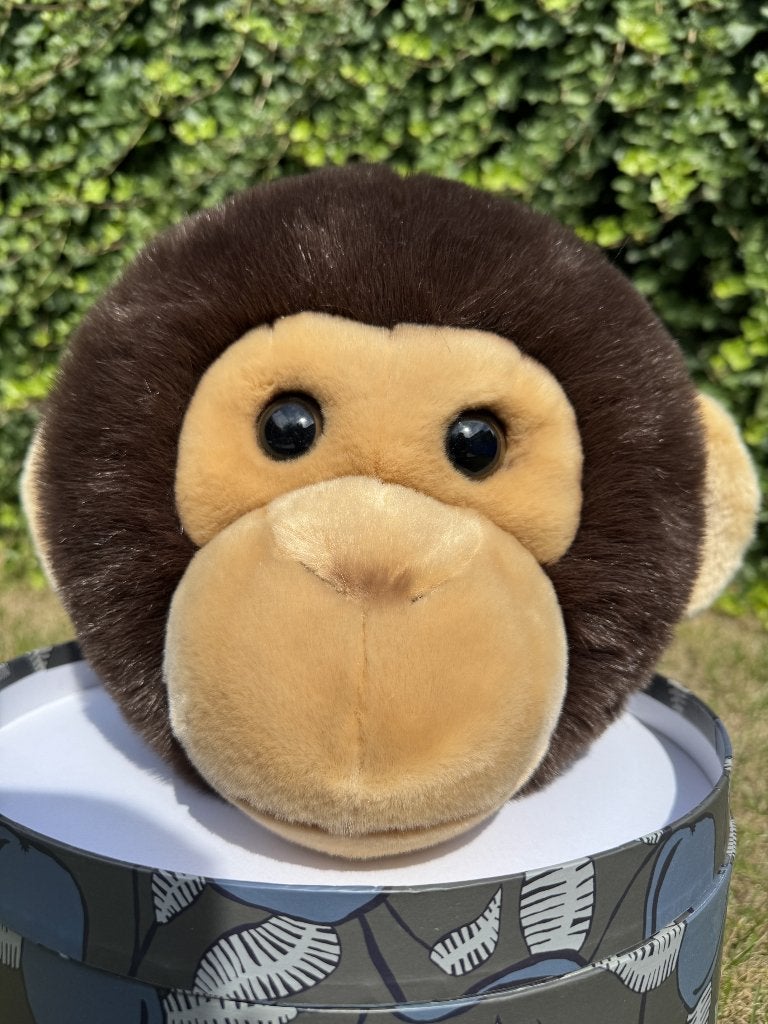 Wild & Soft pluche dierenkop Aap – nieuwstaat, Overige merken, Ophalen of Verzenden, Zo goed als nieuw, Wanddecoratie