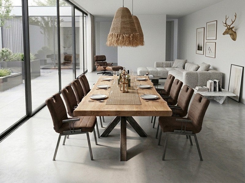 TEAK Eetkamertafel 100x280cm | OUTLETPRIJZEN, Ophalen, 50 tot 100 cm, Vijf personen of meer, Teakhout