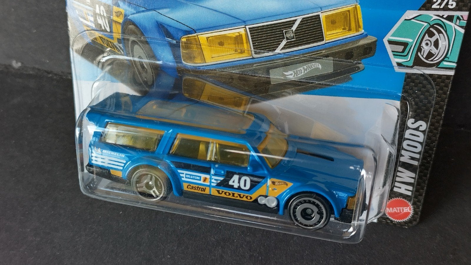 Volvo 240 Drift Wagon Bleu 1:64 3inch Hotwheels Pol, Auto, Verzenden, 1186Mj 1 NL, Nieuw