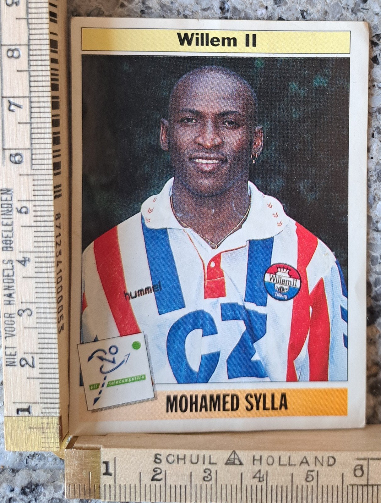 Voetbalplaatje Mohamed Sylah 1995 Panini 216 Willem II, Verzamelen, Ophalen of Verzenden, Zo goed als nieuw, Willem II, Poster, Plaatje of Sticker
