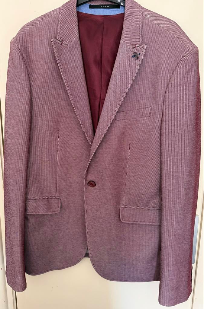 Heren colbert rood gestreept, Ophalen of Verzenden, Gedragen, Overige maten, Rood