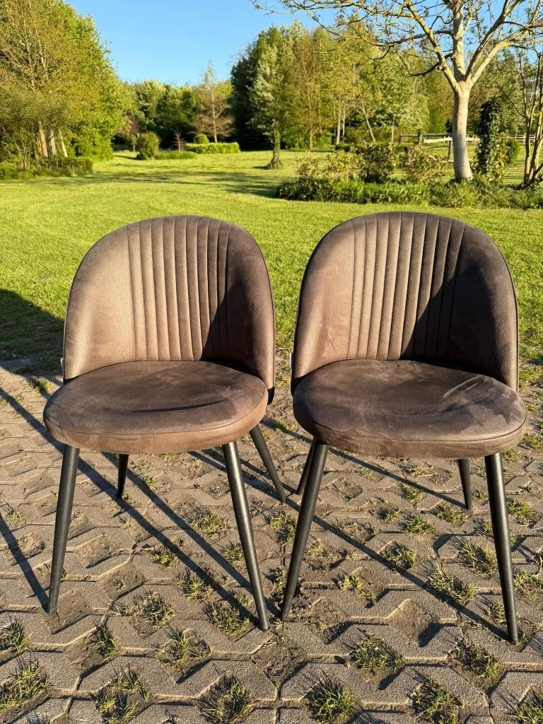 eetkamer stoelen, Ophalen, Gebruikt, Twee, Bruin