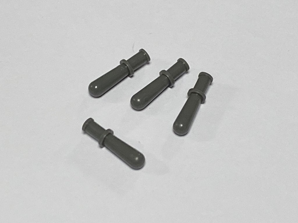 Partij nieuwe Lego 4x donker grijze wapenstok / knuppel