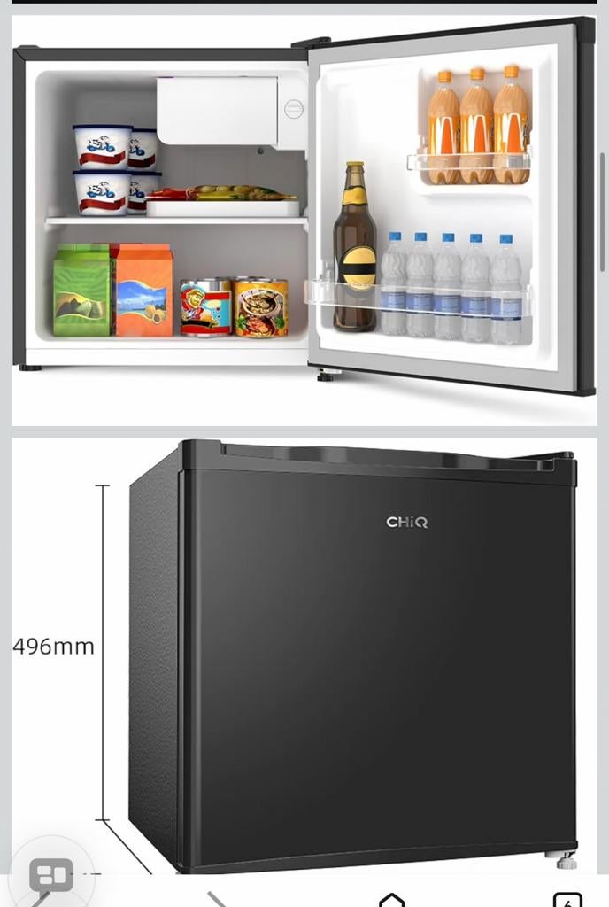 CHiQ Mini Koelkast - Compact en Efficiënt (46 Liter), Witgoed en Apparatuur, Ophalen, Zonder vriesvak, Minder dan 85 cm, Nieuw