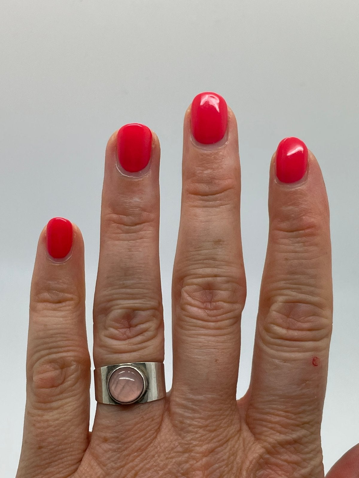 E828 Prachtige zilveren Georg Kramer ring maat 17, Ophalen of Verzenden, X, Met edelsteen, Dame