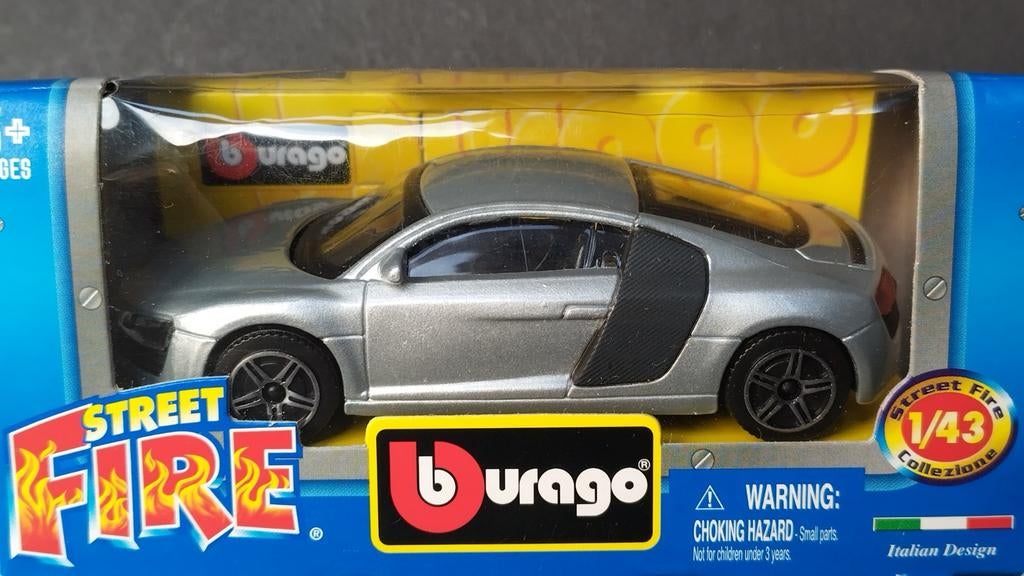 Audi R8 1:43 Bburago Burago Pol, Overige merken, Auto, Verzenden, .