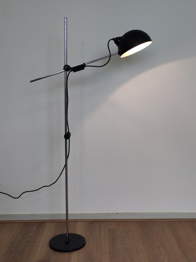 Vintage staande lamp Gamma Lux Italiaans design vloerlamp, Ophalen, Gebruikt, ., Metaal