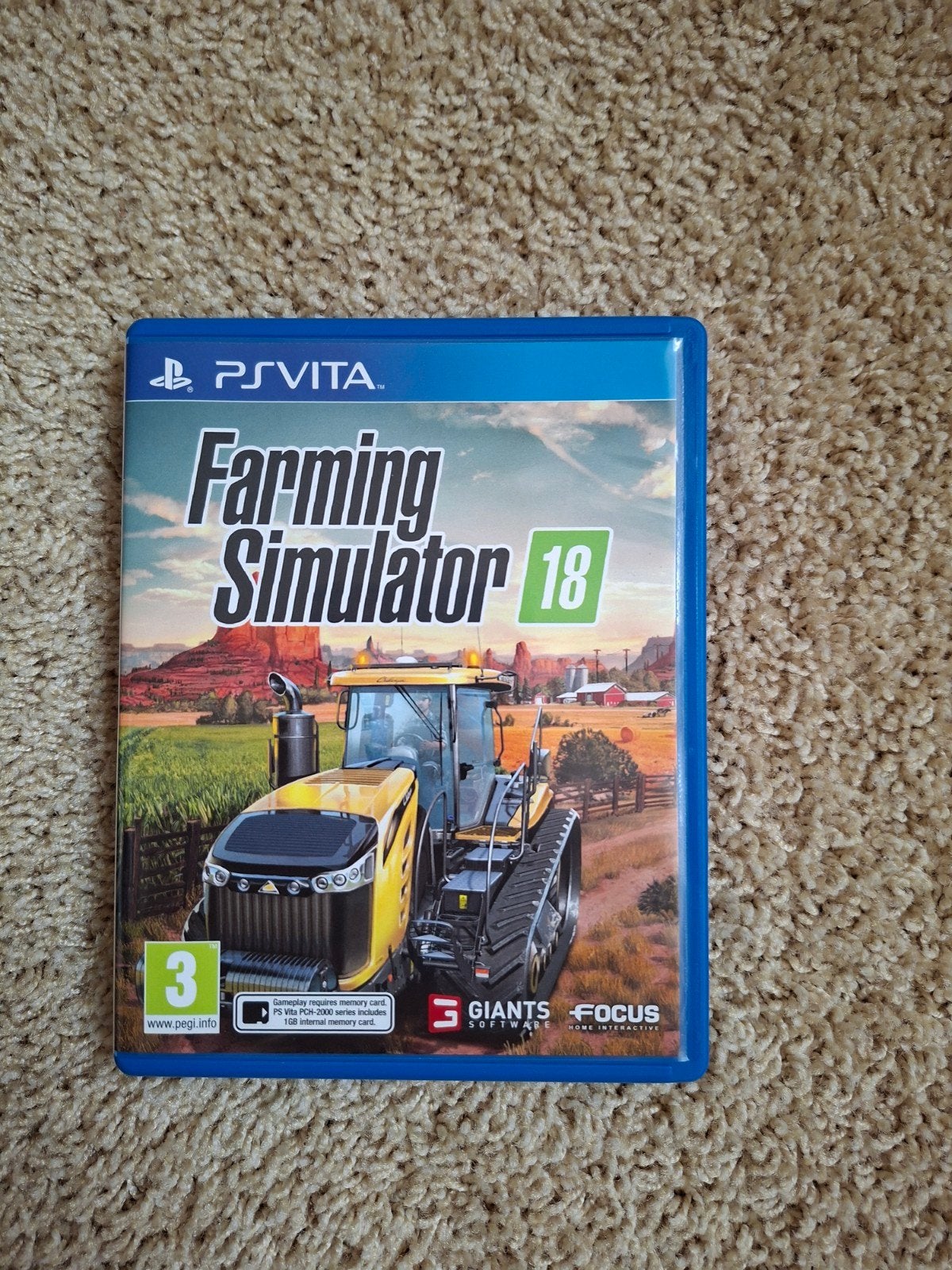 Farming Simulator 18 PS Vita - Nooit gebruikt, Spelcomputers en Games, Spelcomputers | Sony PlayStation Vita, Ophalen of Verzenden