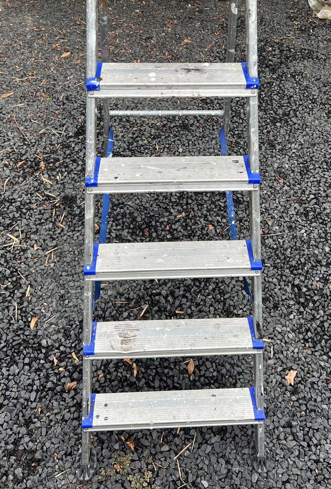 Aluminium huishoudtrap 6 treden, Ophalen, Gebruikt, Trap, Minder dan 2 meter