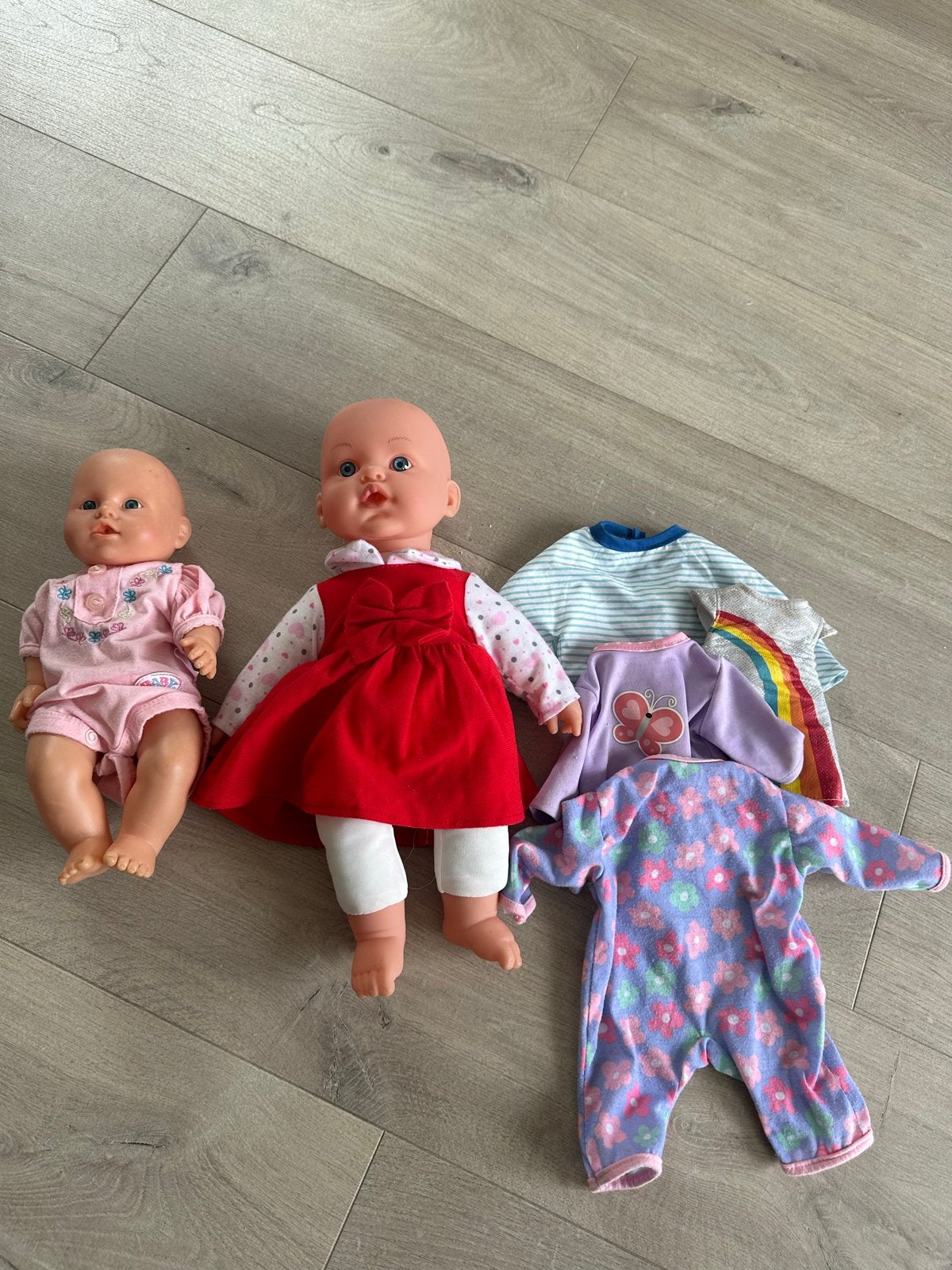 2 Babypoppen met Kleding, Ophalen, Gebruikt, Babypop