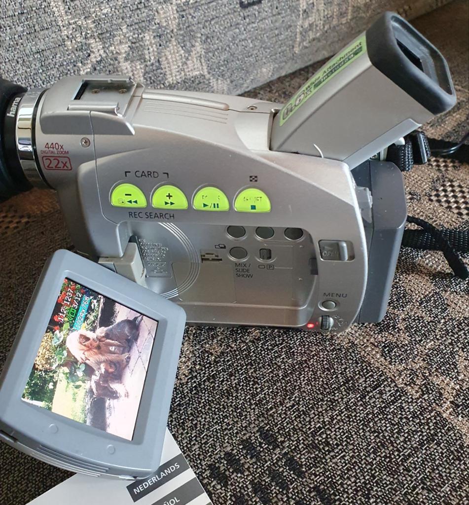 Canon dv camcorder compleet. 5x accu,voor ONDERDELEN OF REP!, Ophalen of Verzenden, Mini dv, Canon, 20x of meer