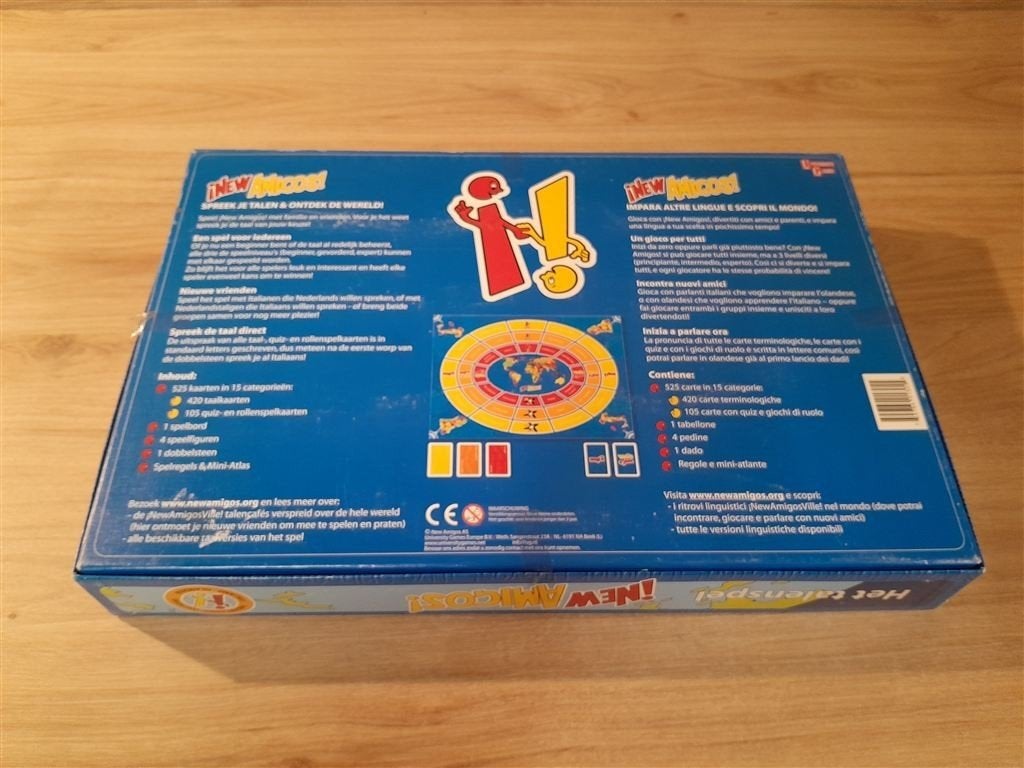 New Amigos - Het talenspel - Italiaans - Nederlands - s5870, Hobby en Vrije tijd, Gezelschapsspellen | Bordspellen, Verzenden
