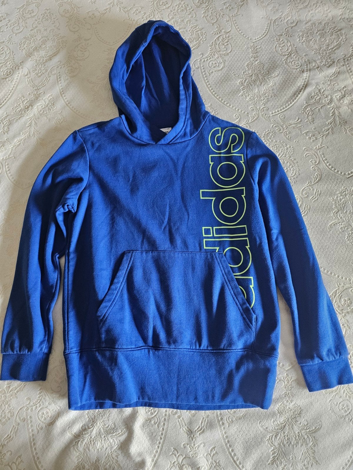 Blauwe Adidas Hoodie Maat 152 (11-12 jaar), Kinderen en Baby's, Kinderkleding | Maat 152, Ophalen, Adidas, Gebruikt, Jongen of Meisje