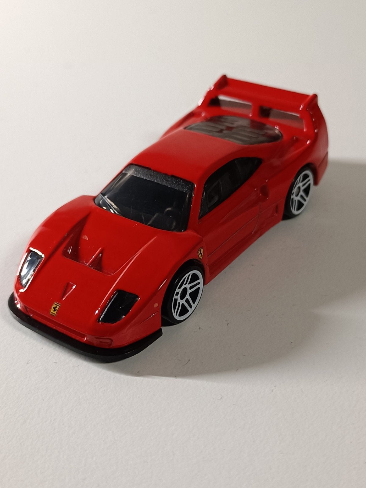 Hot Wheels Ferrari F40 - Rood modelauto, Ophalen of Verzenden, Zo goed als nieuw, Auto