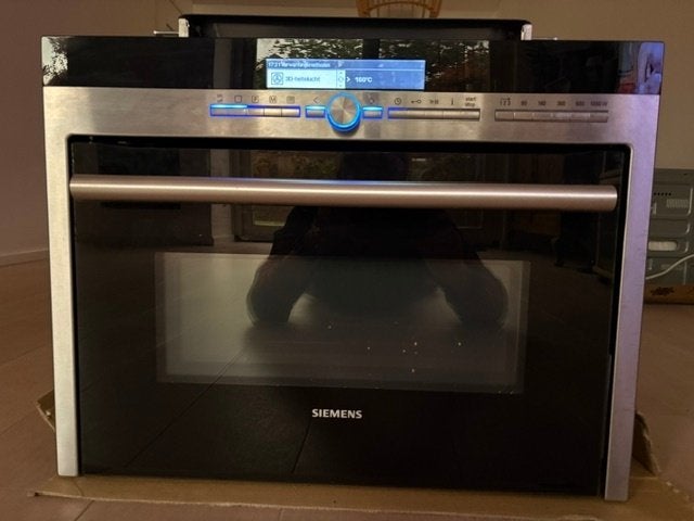 2 zelfreinigende Siemens inbouwovens, Witgoed en Apparatuur, Ophalen, Combimagnetron, Gebruikt, Inbouw