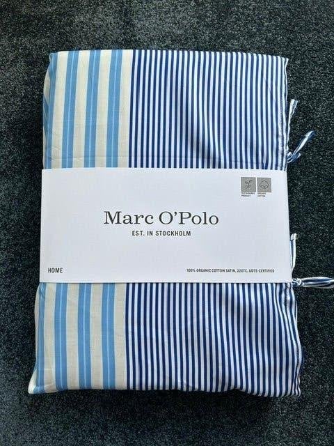 Marc O'Polo 260/220 Dekbedovertrek 100% Bio Satijn Katoen, Huis en Inrichting, Info@essenzahome.nl, Blauw, Essenza, Dekbedovertrek