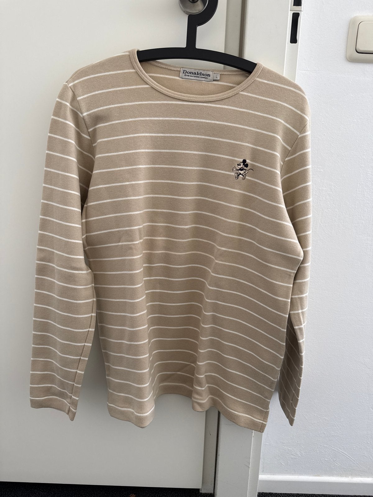 Donaldson dames shirt met lange mouwen en Mickey Mouse, Maat 38/40 (M), Beige, Ophalen of Verzenden, Zo goed als nieuw