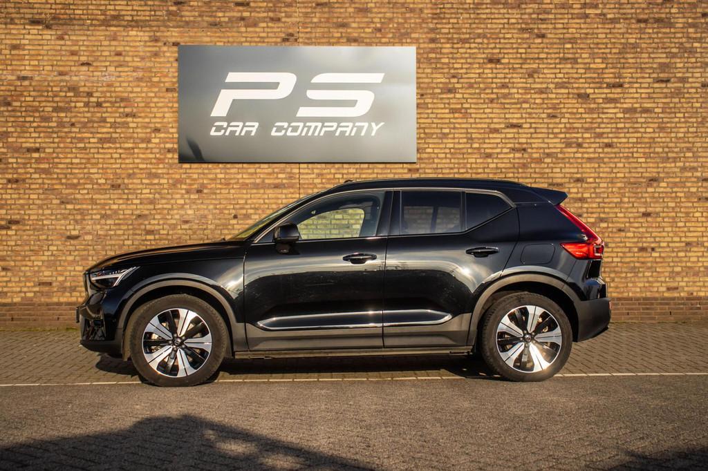Volvo XC40 Recharge Ultimate Twin Motor AWD 78 kWh,SOH 95,3%, 12 maanden, Automatische klimaatregeling, Zwart, Leder en Stof