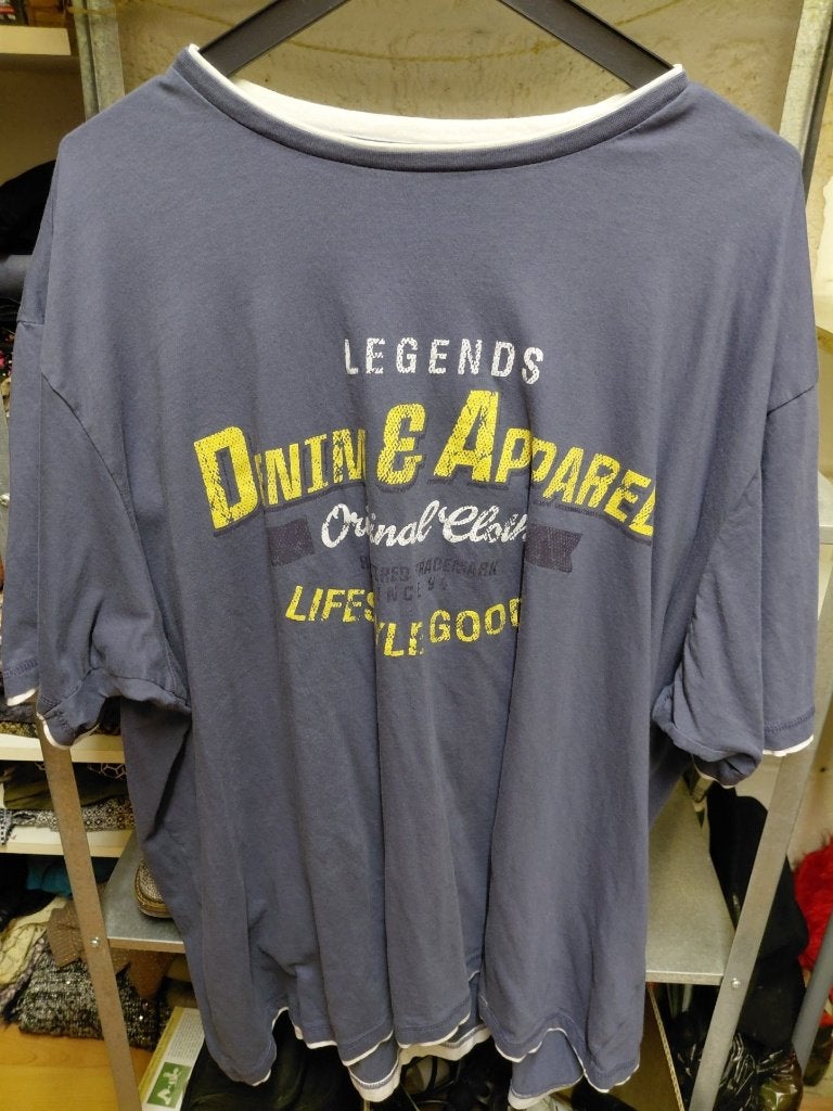 Heren Shirt 5XL Legends blauw, Kleding | Heren, Grote Maten, Ophalen of Verzenden, Zo goed als nieuw, Overige kleuren, Shirt