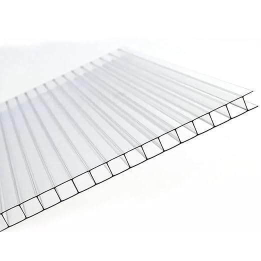 4 mm kanaalplaat van polycarbonaat, glashelder +/-115x100 cm, Ophalen, Gevelraam of Ruit, 80 tot 120 cm, 80 tot 120 cm