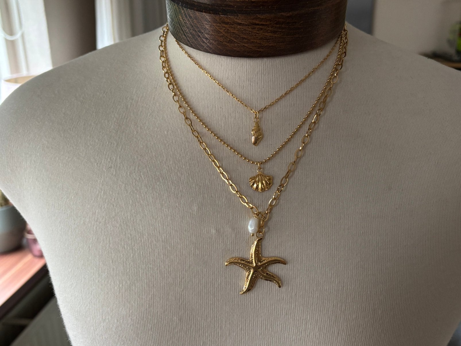 Mystic Gold Starfish Necklace, Met hanger, Nieuw, Ophalen of Verzenden, Goud