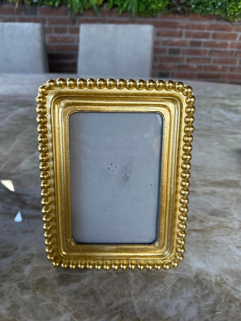 Gouden fotolijst van Rachel Zoe, Ophalen of Verzenden, Zo goed als nieuw, Metaal of Aluminium, Minder dan 50 cm