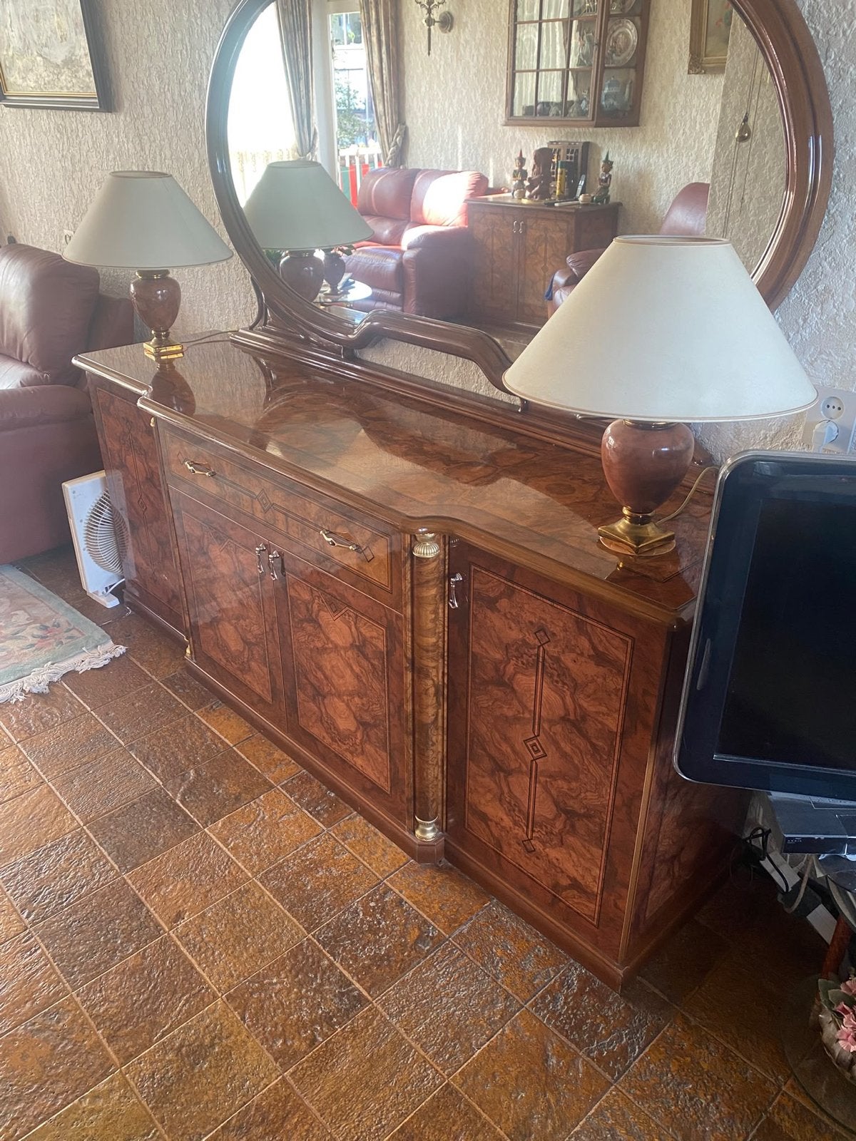 Prachtig dressoir met spiegel - Klassiek design, Ophalen