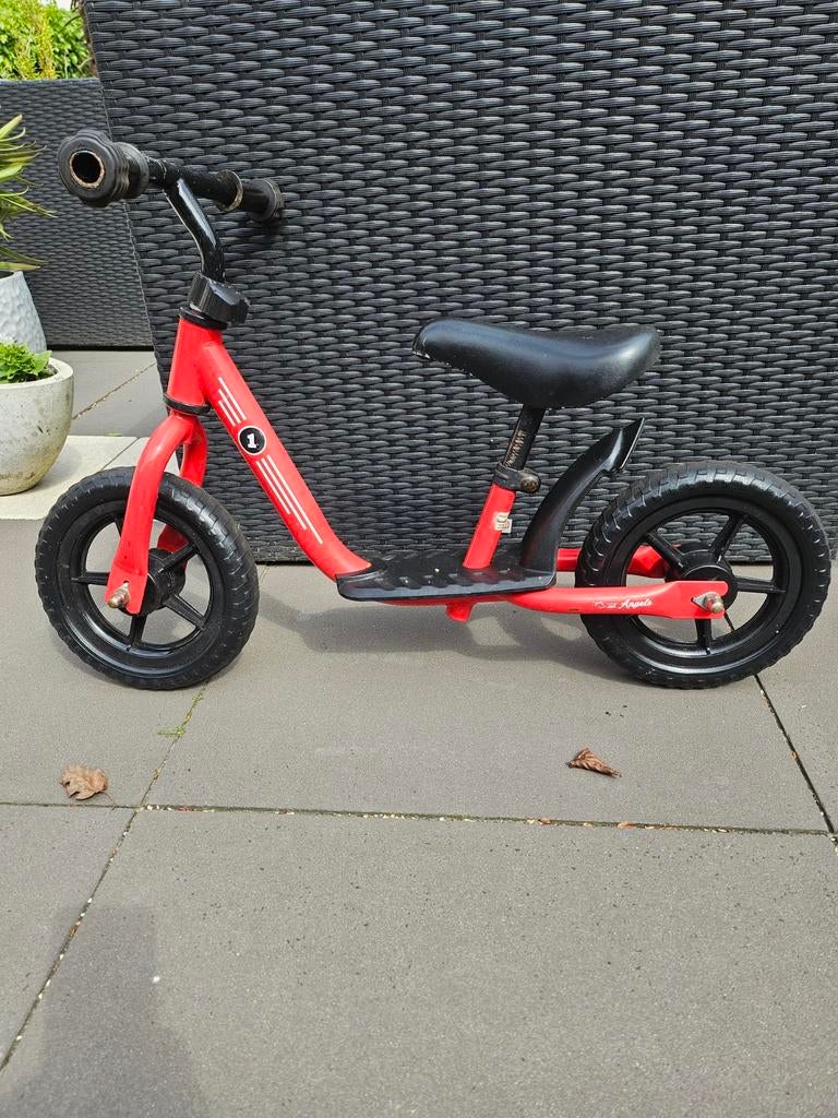 Bandits & Angels Metalen Loopfiets Starter Rood, Kinderen en Baby's, Speelgoed | Houten speelgoed, Ophalen, Zo goed als nieuw