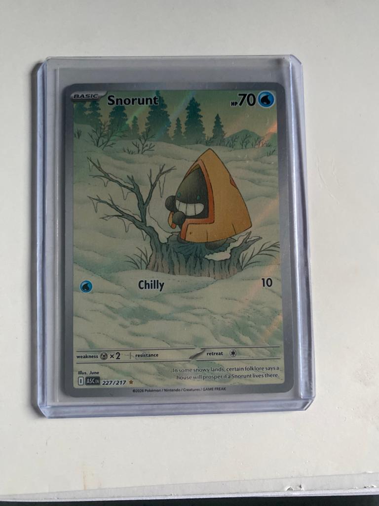 Pokémon Snorunt 227/217 (Foil) - Chilling Reign, Ophalen of Verzenden, Zo goed als nieuw, Losse kaart, Foil