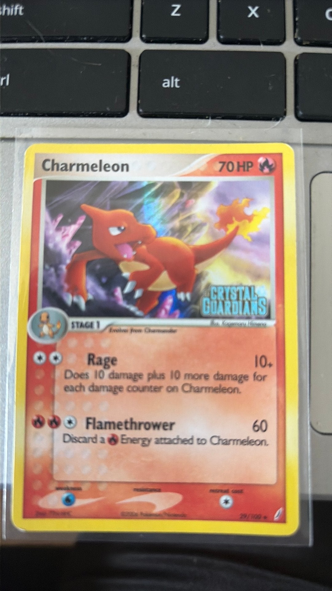 Charmeleon #29 Pokemon Crystal Gardians Stamped, Ophalen of Verzenden, Zo goed als nieuw