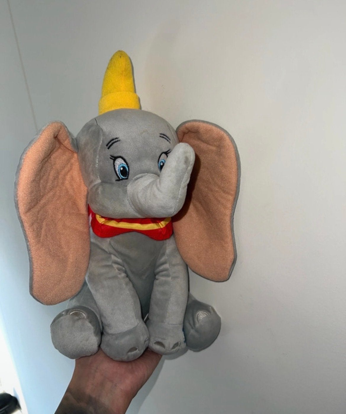 Dumbo knuffel van Disney met geluid - Zo goed als nieuw, Grijs, Ophalen of Verzenden, Zo goed als nieuw, Middelgroot (20 tot 80 cm)