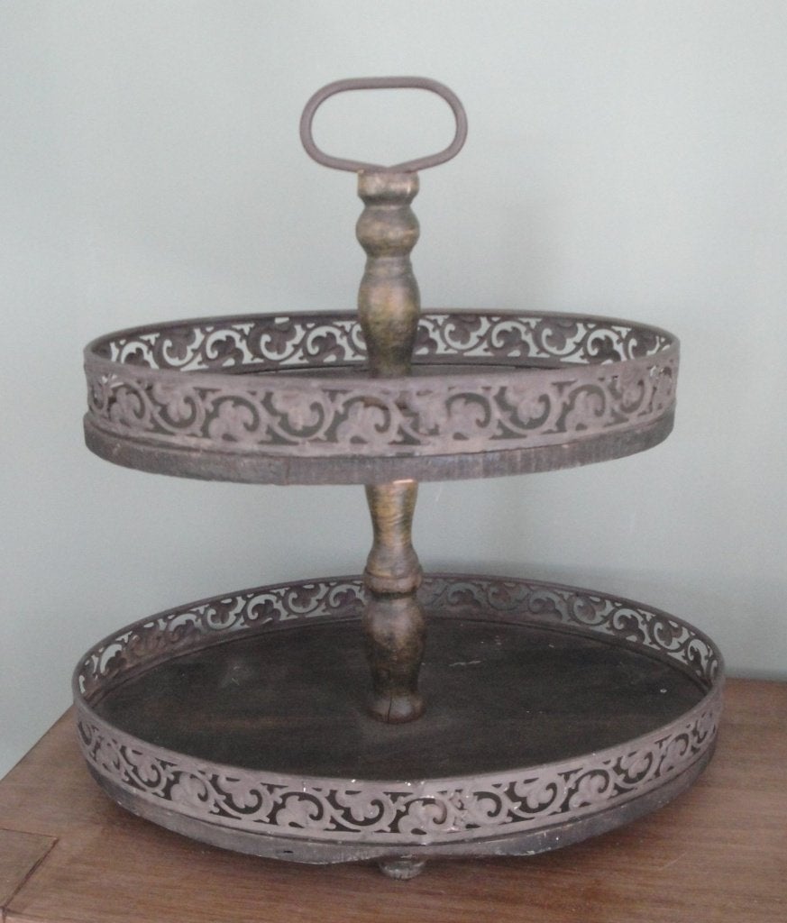 LEUKE OUDE BROCANTE ETAGÈRE, Huis en Inrichting, Woonaccessoires | Etagères, Etagère, Ophalen of Verzenden, Hout, Gebruikt