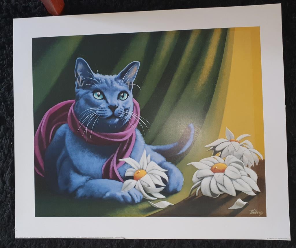 Poster met Kat, Ophalen of Verzenden