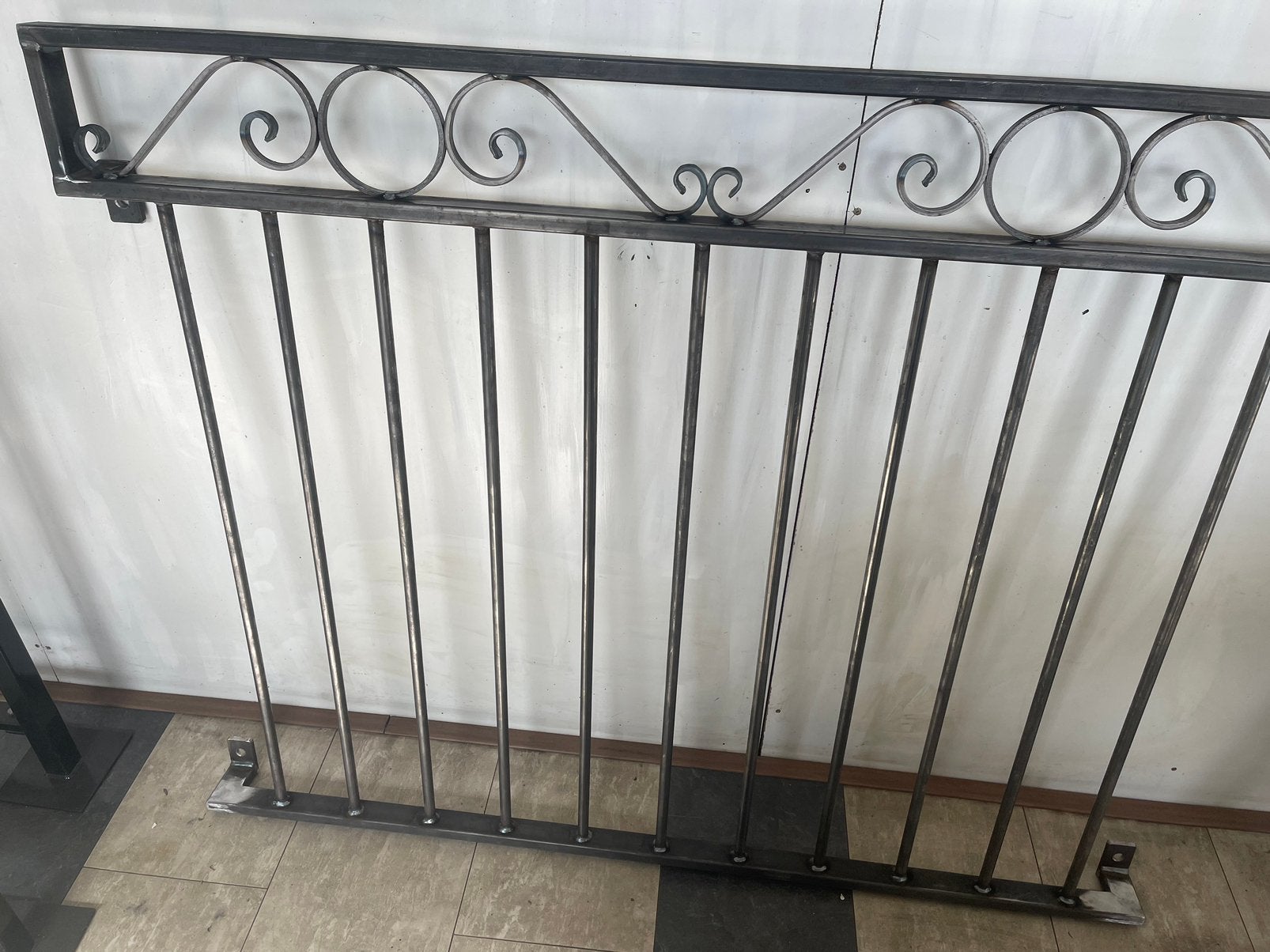 Franse balkon doorvalbeveiliging op maat 1 metee breed, Ophalen of Verzenden, Nieuw, IJzer, Sierhekwerk