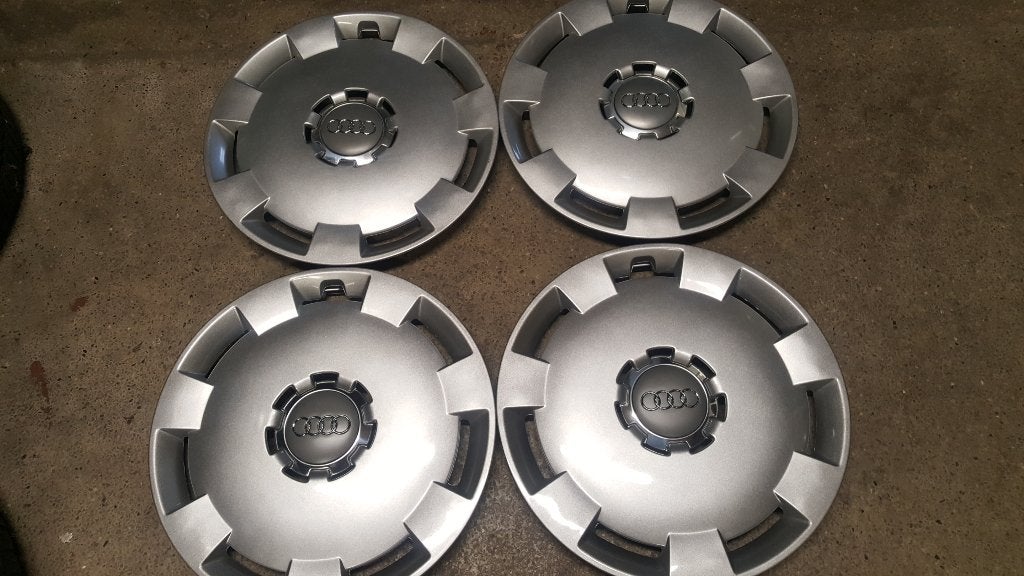 set 16 inch originele audi wieldoppen nieuw, Auto diversen, Wieldoppen, Audi, Nieuw, Ophalen of Verzenden, Audi