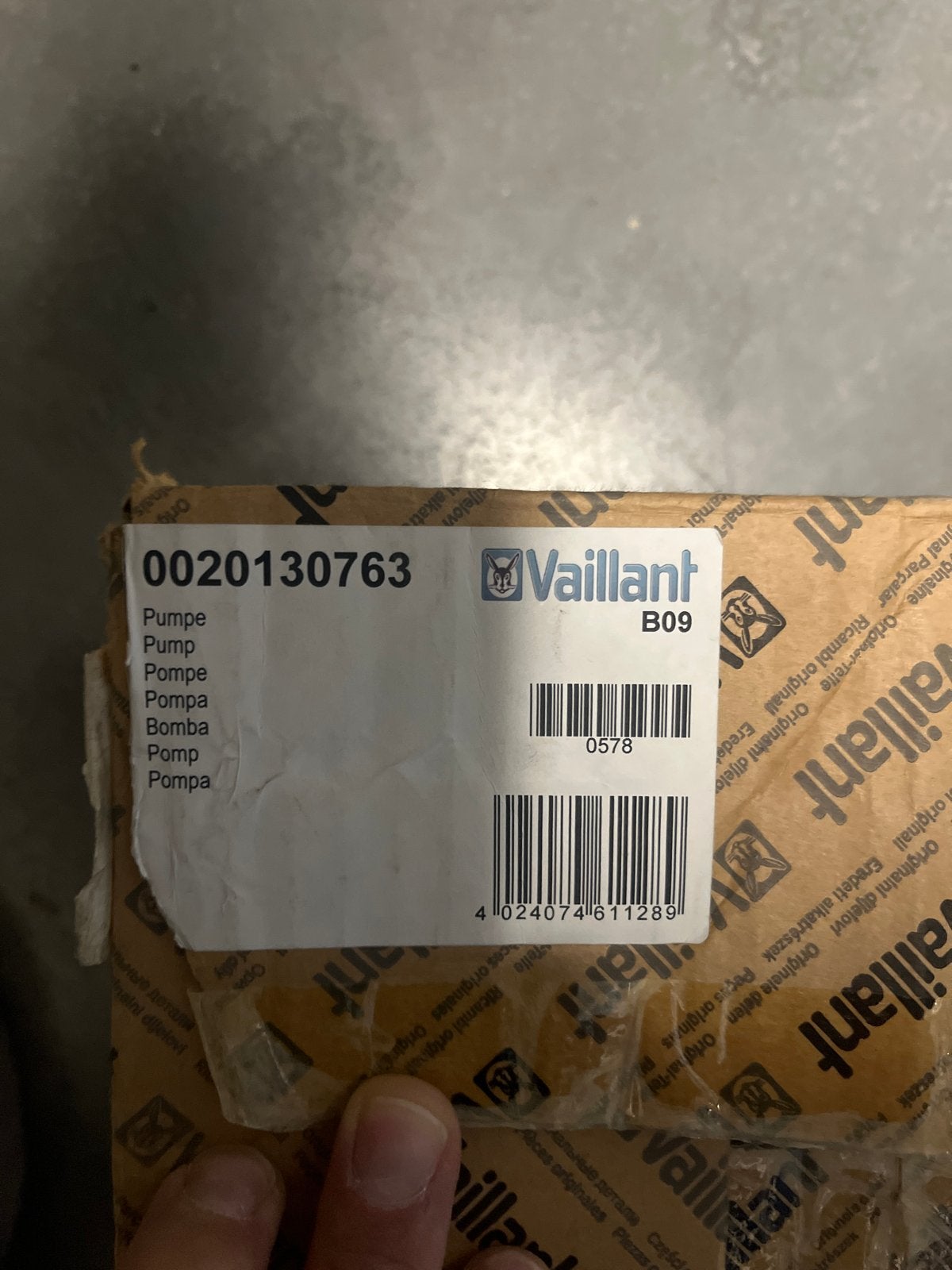 Vaillant Pomp0020130763, Ophalen, Nieuw