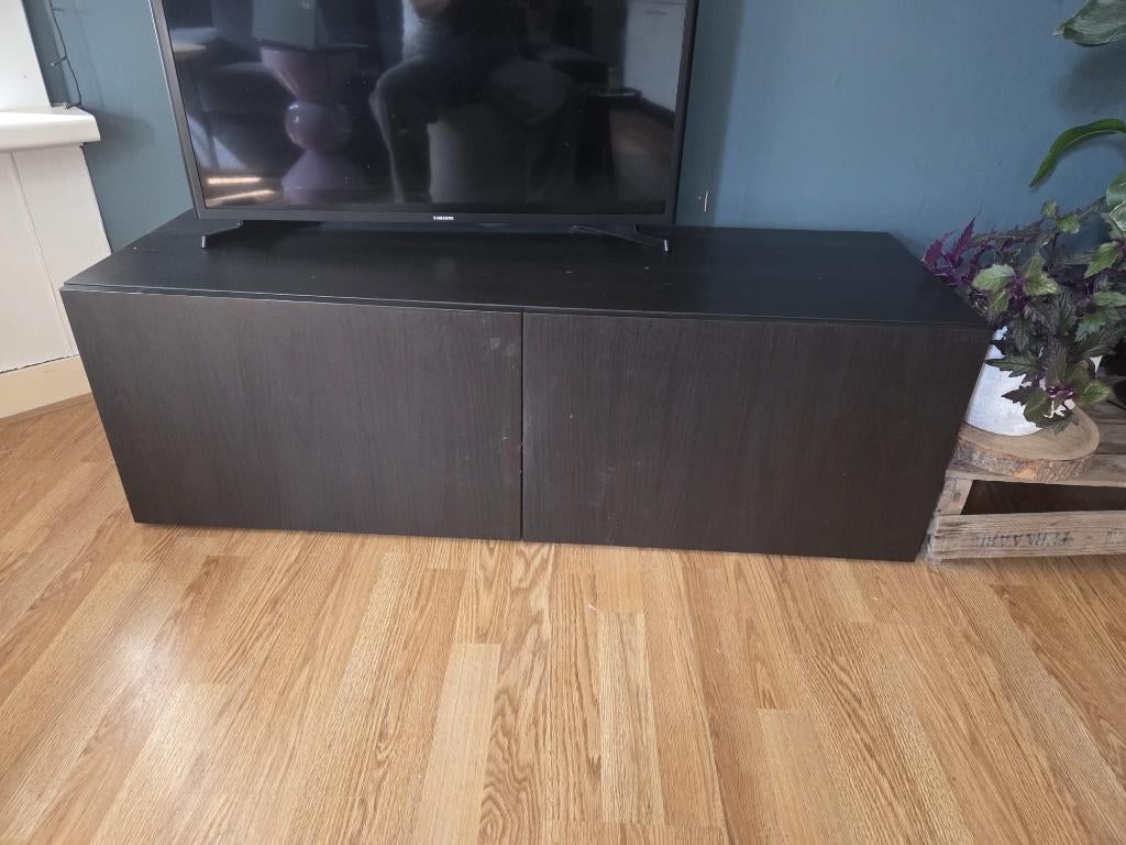 TV meubel Besta, Huis en Inrichting, Kasten | Televisiemeubels, Ophalen, Gebruikt, 100 tot 150 cm, Minder dan 100 cm