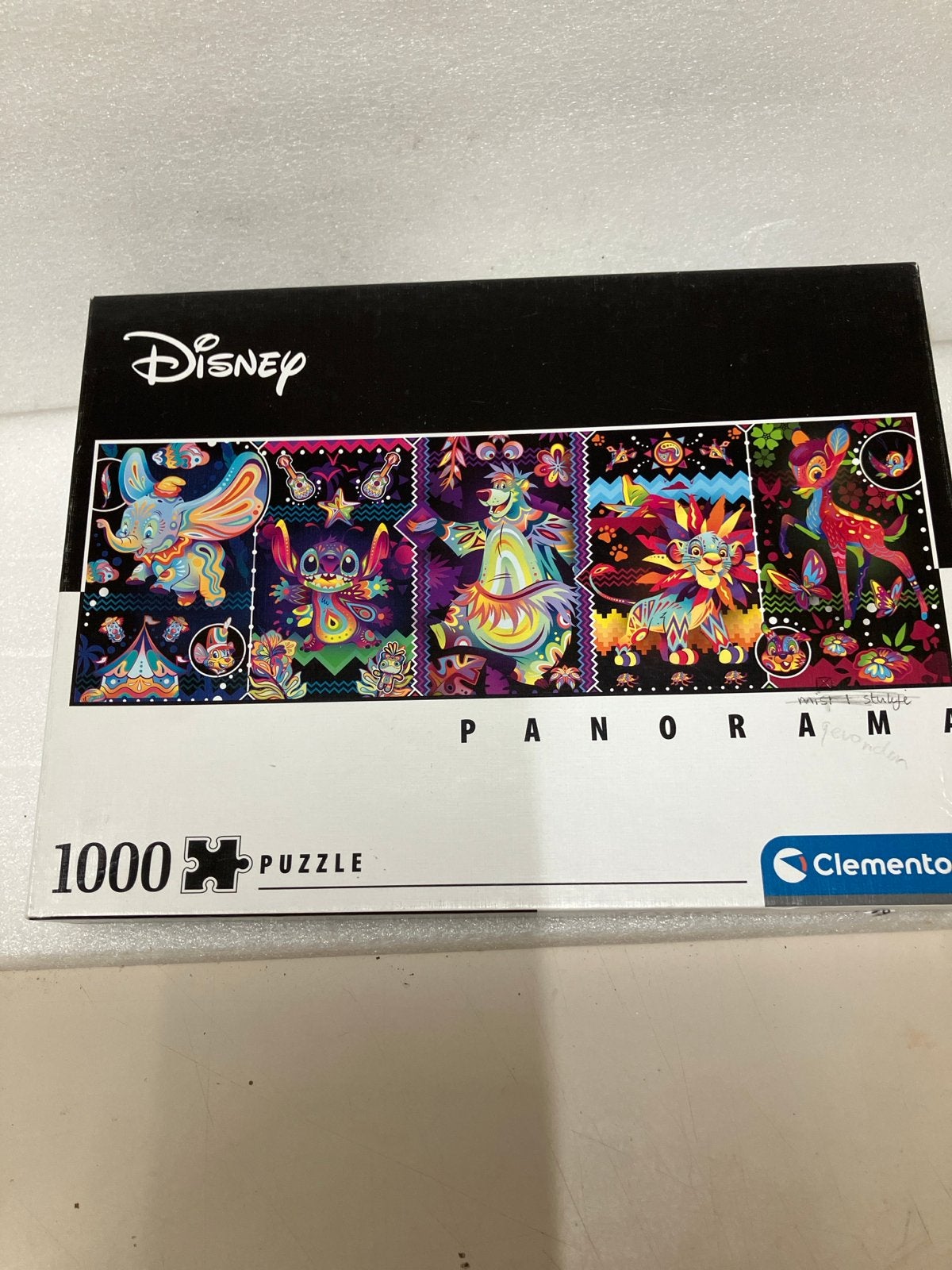 Disney Panorama Legpuzzel 1000 stukjes Clementoni, Ophalen of Verzenden, 500 t/m 1500 stukjes, Zo goed als nieuw, Legpuzzel