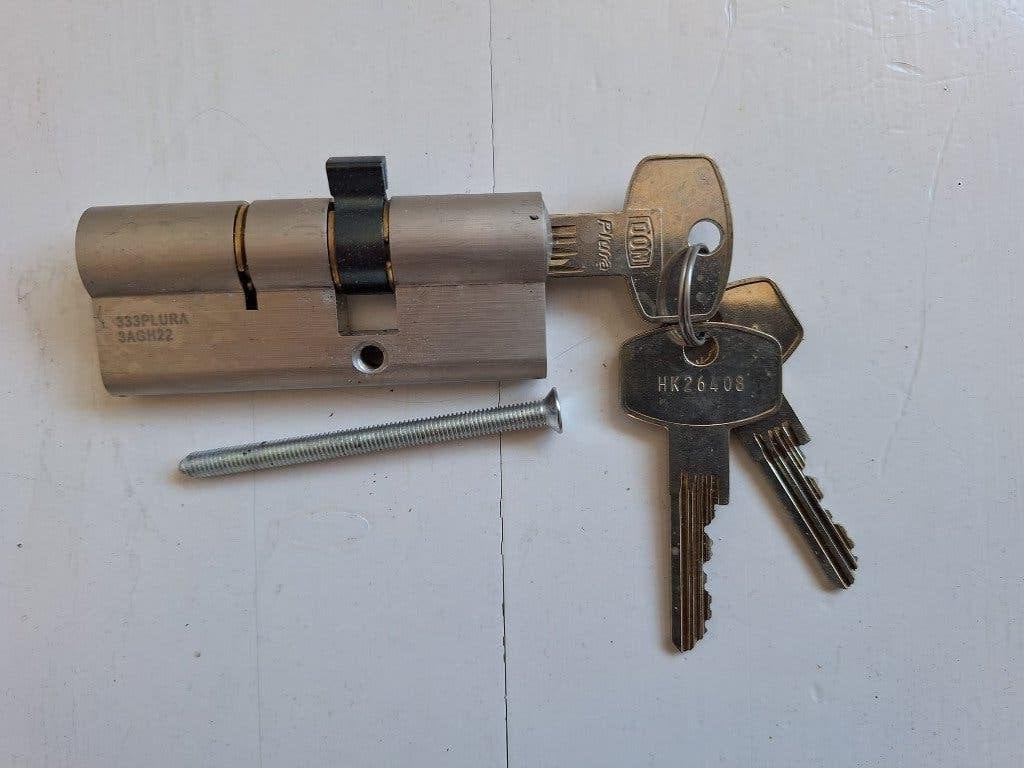 cilinder DOM 30-45 + 3 sleutels, Doe-het-zelf en Verbouw, Ophalen of Verzenden, Nieuw, Rvs, Overige typen