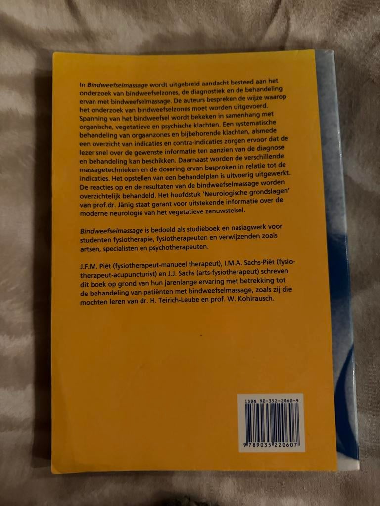 Bindweefselmassage - Studieboek en naslagwerk, Ophalen of Verzenden, Beta, Gelezen, HBO