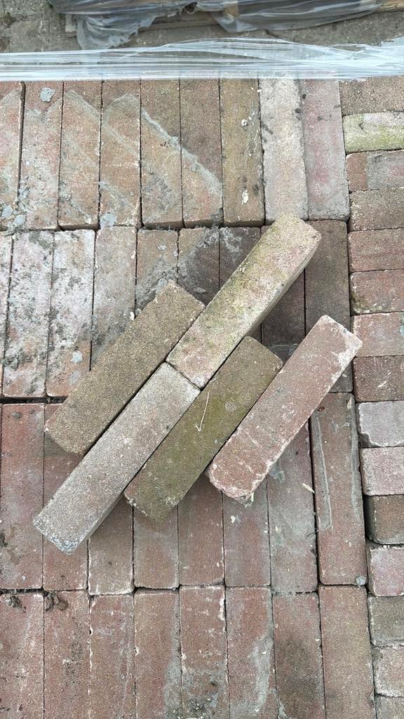 Ruim 6 m3 abbeystones toscaans waalformaat, Ophalen, Klinkers, Nieuw, 5 tot 10 m²