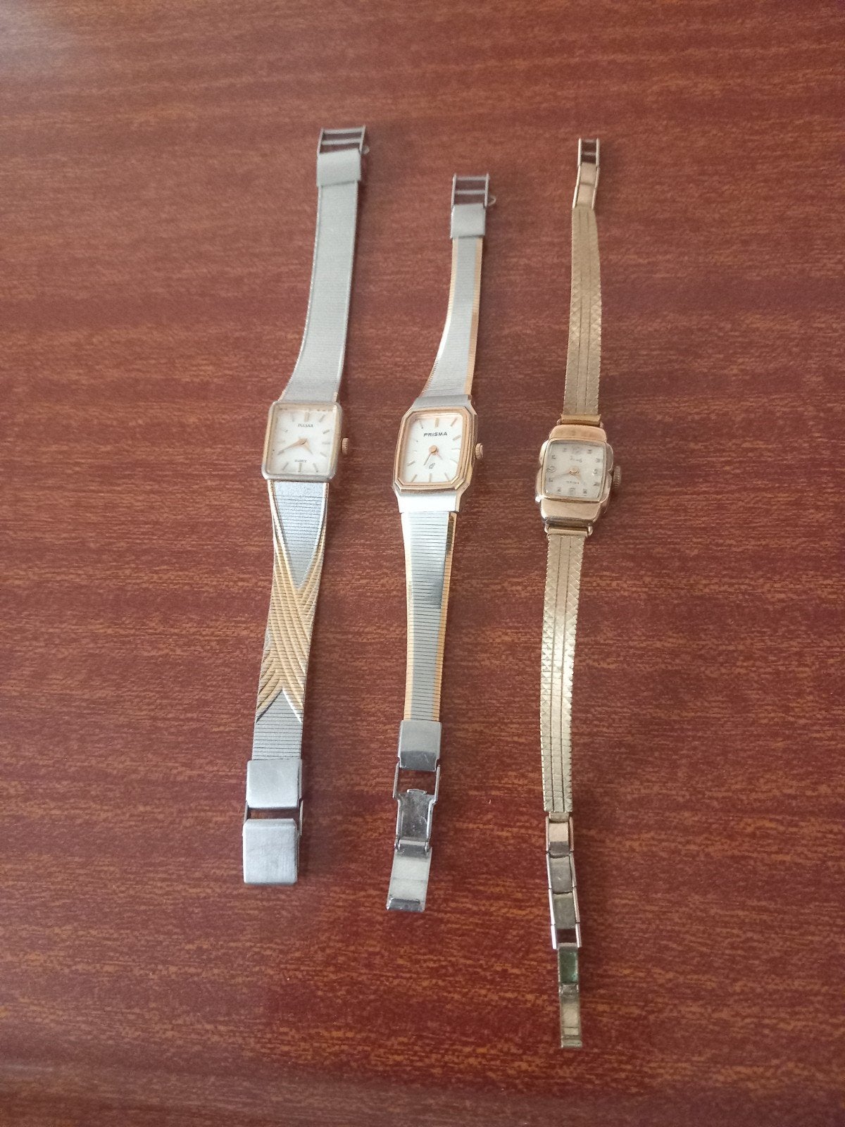 3 mooie werkende vintage horloges - werkend, Verzenden, Gebruikt, Staal, Overige merken