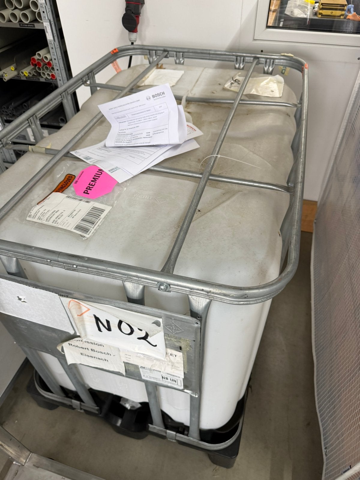Ibc container 600 liter, 150 liter of meer, Ophalen, Zo goed als nieuw, Met kraantje