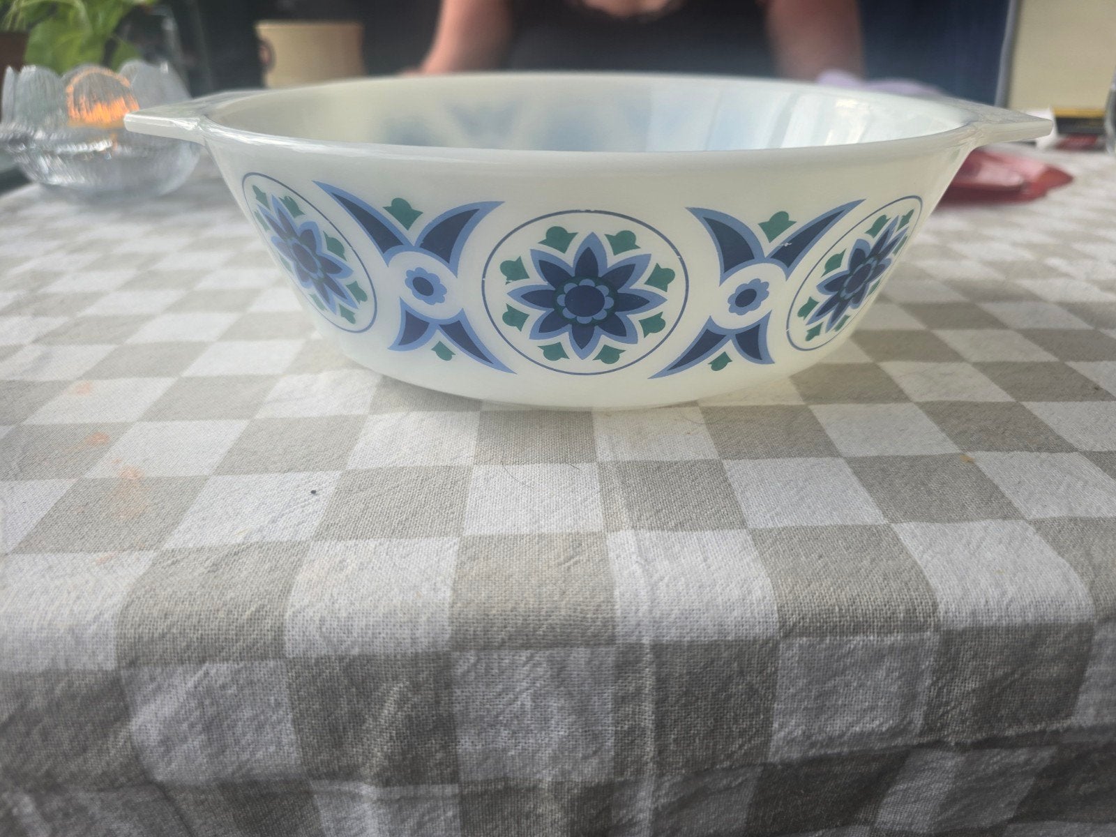 Vintage Pyrex JAJ Ovenschaal 'Sea Lily' - Jaren 70, Ophalen of Verzenden