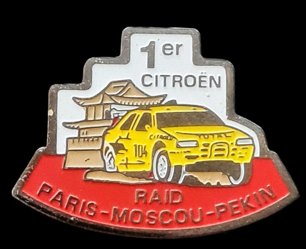Citroën 1er- Raid Paris-Moscou-Pekin pin, Verzamelen, Verzenden, Nieuw, Transport, Speldje of Pin