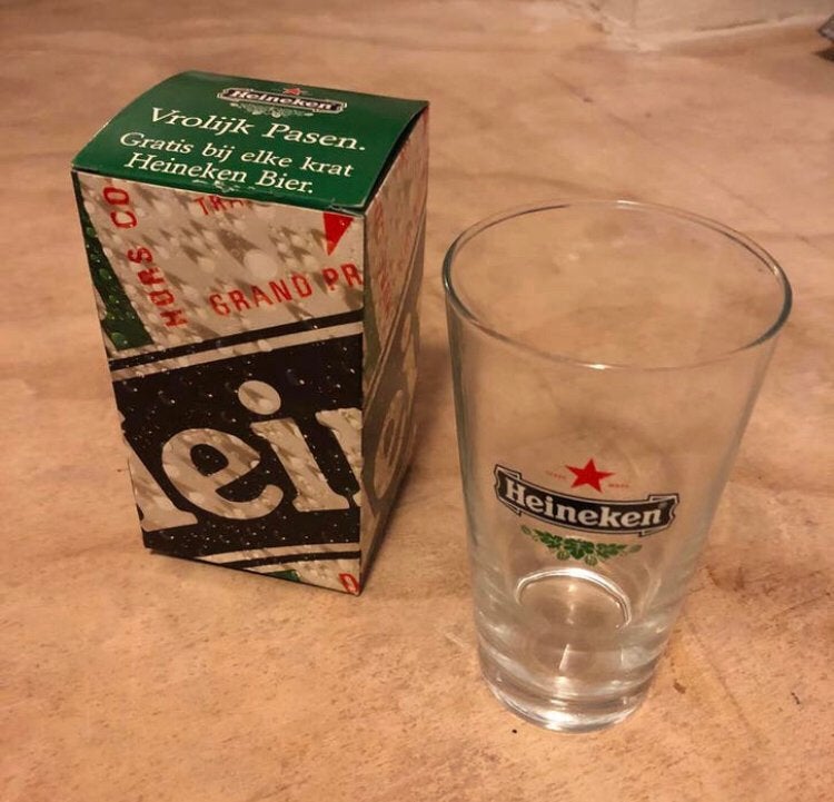 6 stuks Heineken glazen, Verzamelen, Ophalen of Verzenden, Nieuw, Glas of Glazen, Heineken