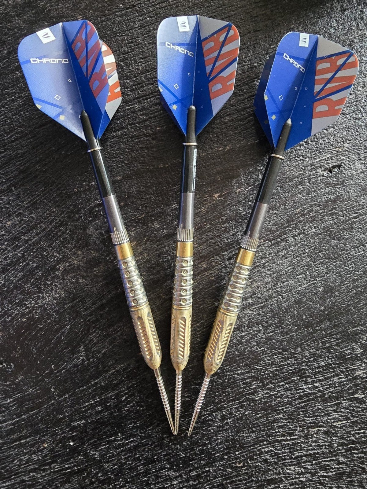 RVB Chrono Darts Set 25g 95% Tungsten, Ophalen of Verzenden, Zo goed als nieuw, Pijlen