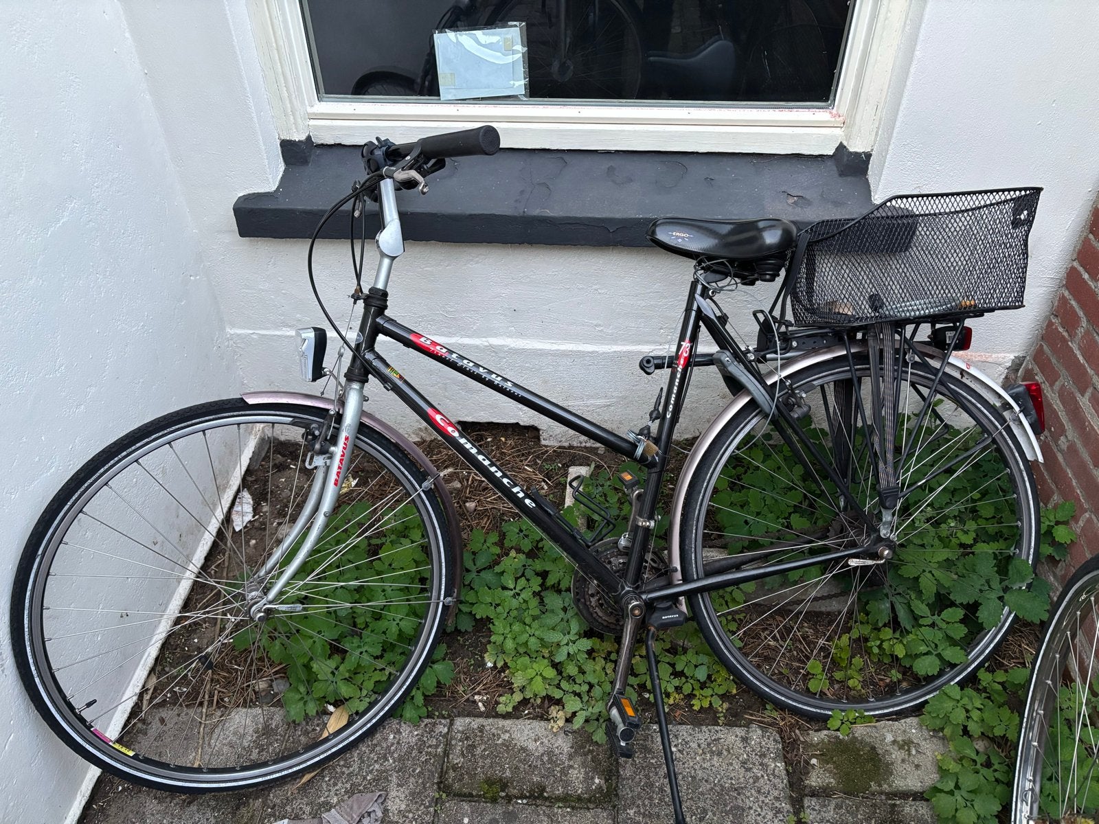 Zwarte Batavus stadsfiets met mandje, Ophalen, Gebruikt, Batavus, Versnellingen