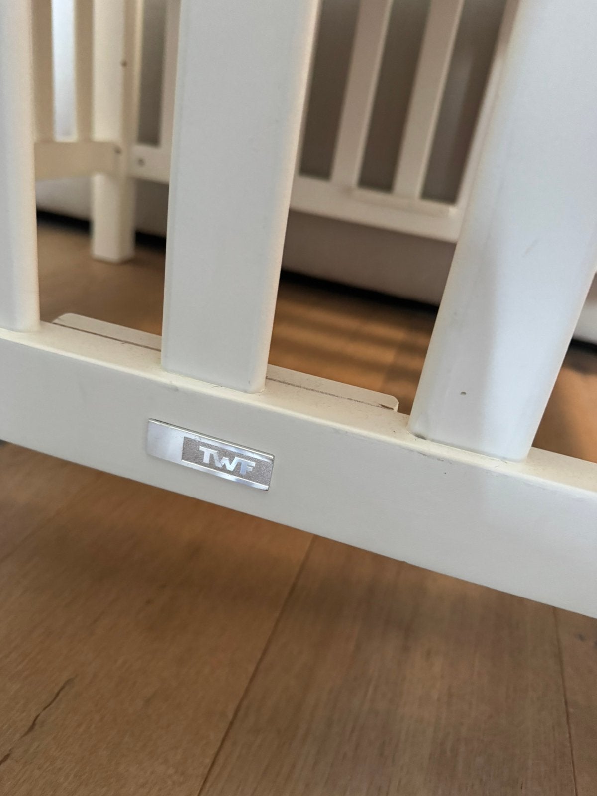 Box (TWF) wit 80x100 + nieuw matras met hoes, Ophalen, Gebruikt, Boxkleed