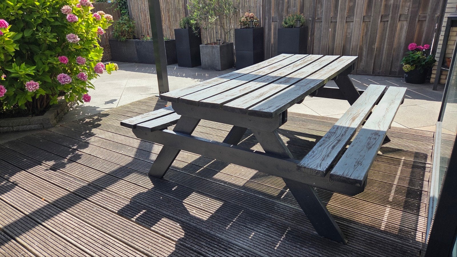 Robuuste picknicktafel voor buiten - Hout, Ophalen of Verzenden